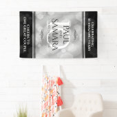 Elegant 10th Tin Wedding Jubileum Celebration Spandoek (Insitu)