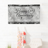 Elegant 10th Tin Wedding Jubileum Celebration Spandoek (Insitu)