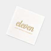 Élégant 11e anniversaire de la moderne serviettes  (Gauche)