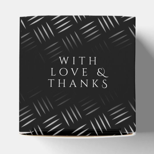 Elegant 11th Steel Wedding Jubileum Celebration Bedankdoosjes (Bovenkant)