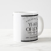 Elegant 11th Steel Wedding Jubileum Celebration Extra Grote Beker (Voorkant rechts)