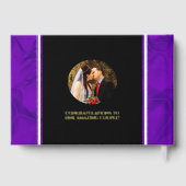 Elegant 12e Jubileum-feestdag zijderoute Gastenboek (Achterkant)