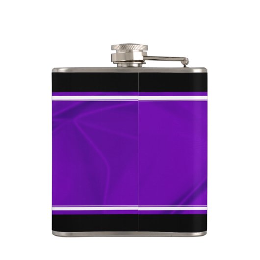 Elegant 12e Jubileum-feestdag zijderoute Heupfles (Achterkant)