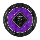 Elegant 12e Jubileum-feestdag zijderoute Snijplank (Voorkant)