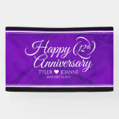 Elegant 12e Jubileum-feestdag zijderoute Spandoek (Horizontaal)