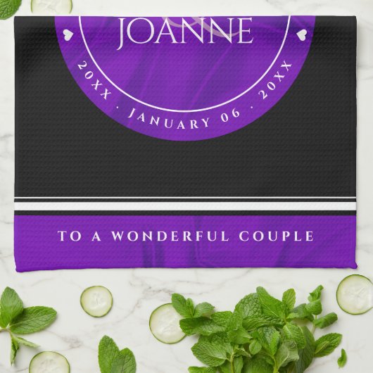 Elegant 12e Jubileum-feestdag zijderoute Theedoek (Gevouwen)