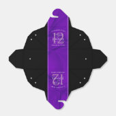 Elegant 12e Jubileum over de zijderoute Bedankdoosjes (Uitgevouwen)