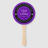 Elegant 12e Jubileum over de zijderoute Handwaaier (Achterkant)