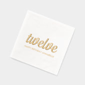 Élégant 12ème anniversaire de la moderne serviette (Gauche)