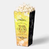 Elegant 13th Citrine Wedding Jubileum Bedankdoosjes (Popped)