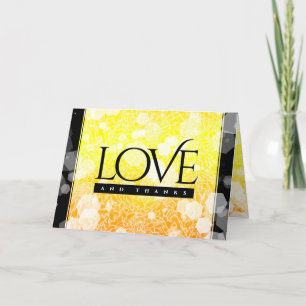 Elegant 13th Citrine Wedding Jubileum Bedankkaart