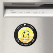 Elegant 13th Citrine Wedding Jubileum Magneet (Insitu (Vaatwasser))