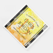 Elegant 13th Citrine Wedding Jubileum Servet (Hoek)