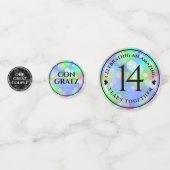 Elegant 14e Jubileum voor opalbruiloft Confetti (Voorkanten)