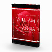 Elegant 15e 26e Roos Wedding Jubileum Fotoblokken (Rechts)