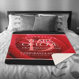 Elegant 15th Roos Wedding Jubileum Celebration Sherpa Deken