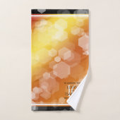 Elegant 16e Golden Topaz Wedding Jubileum Bad Handdoek (Handdoek)