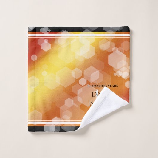 Élégant 16ème anniversaire de Mariage de Topaz d'o (Gant de toilette)