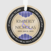 Élégant 17e anniversaire de Mariage de sable de pl (dos)