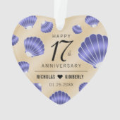 Élégant 17e Célébration de Mariage Anniversaire Sa (dos)