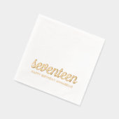 Élégant 17ème anniversaire de la moderne serviette (Gauche)