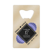 Élégant 17ème anniversaire de Mariage des obus (Devant)