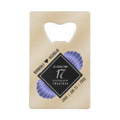 Élégant 17ème anniversaire de Mariage des obus (Dos)