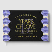 Elegant 17th Shells Wedding Jubileum Gastenboek (Voorkant)