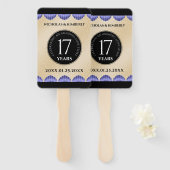 Elegant 17th Shells Wedding Jubileum Handwaaier (Voorkant en achterkant)