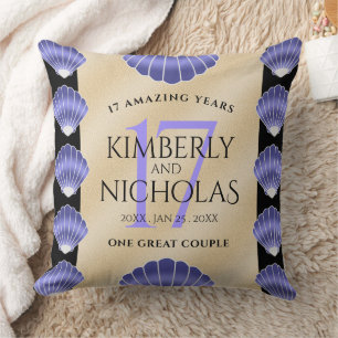 Elegant 17th Shells Wedding Jubileum Kussen