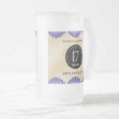 Elegant 17th Shells Wedding Jubileum Matglas Bierpul (Voorkant rechts)