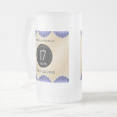 Elegant 17th Shells Wedding Jubileum Matglas Bierpul (Voorkant links)