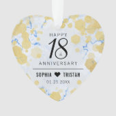 Élégant 18e anniversaire Mariage de porcelaine Acr (devant)