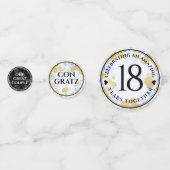 Elegant 18e Porcelain Wedding Jubileum Confetti (Voorkanten)