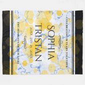 Elegant 18e Porcelain Wedding Jubileum Fleece (Voorkant (Horizontaal))