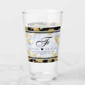 Elegant 18e Porcelain Wedding Jubileum Glas (Achterkant)