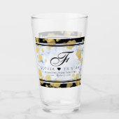 Elegant 18e Porcelain Wedding Jubileum Glas (Voorkant)