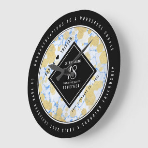 Elegant 18e Porcelain Wedding Jubileum Grote Klok