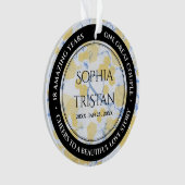 Elegant 18e Porcelain Wedding Jubileum Ornament (voorkant)