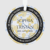 Élégant 18ème anniversaire de Mariage de porcelain (dos)