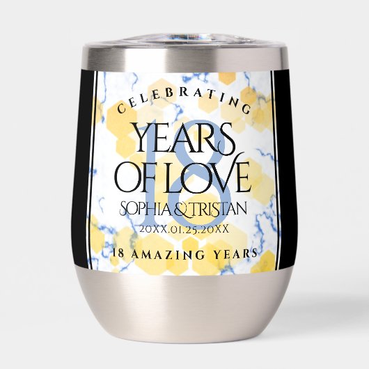 Élégant 18ème anniversaire de Mariage de porcelain (Avant)