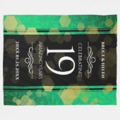 Elegant 19th Jade Wedding Jubileum Celebration Fleece Deken (Voorkant (Horizontaal))