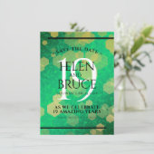 Elegant 19th Jade Wedding Jubileum Celebration Save The Date (Staand voorkant)