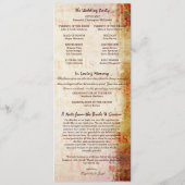 Elegant 1 Korintiërs 13 Trouwprogramma Programma (Achterkant)