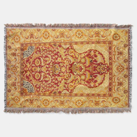Elegant 1-Person Washable Muslim Prayer Rug 38-inc Deken (Voorkant)