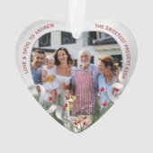 Elégant 1er Noël Grand-parents Argent Cadre (dos)