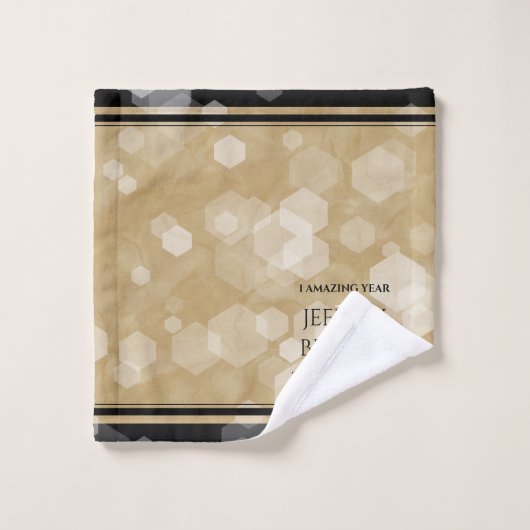 Elegant 1st Paper Wedding Jubileum Celebration Bad Handdoek (Wasdoekje)