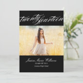 Elegant 2014 Graduation Invitations Kaart (Staand voorkant)