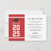 Elegant 2025 foto Afstuderen uitnodiging (Voorkant)