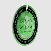 Élégant 20e 38e 55e anniversaire du Mariage d'émer (devant)